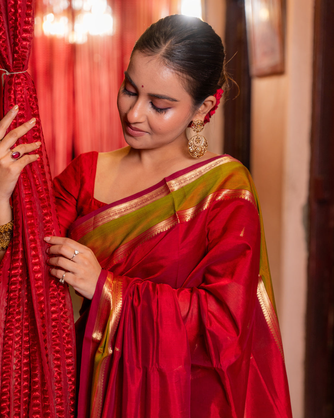 Kanchipuram Grace – Handwoven Sico Silk Saree