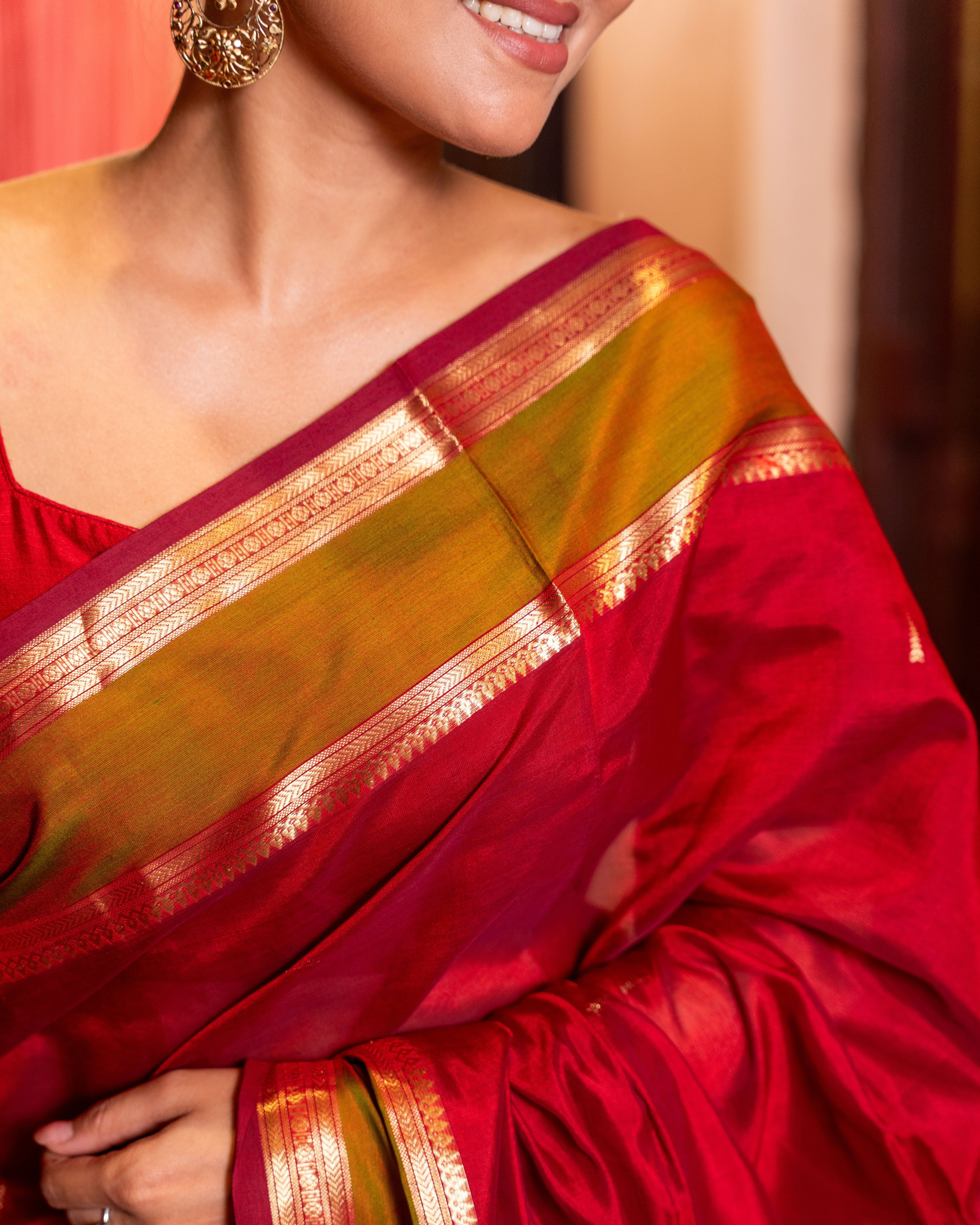 Kanchipuram Grace – Handwoven Sico Silk Saree