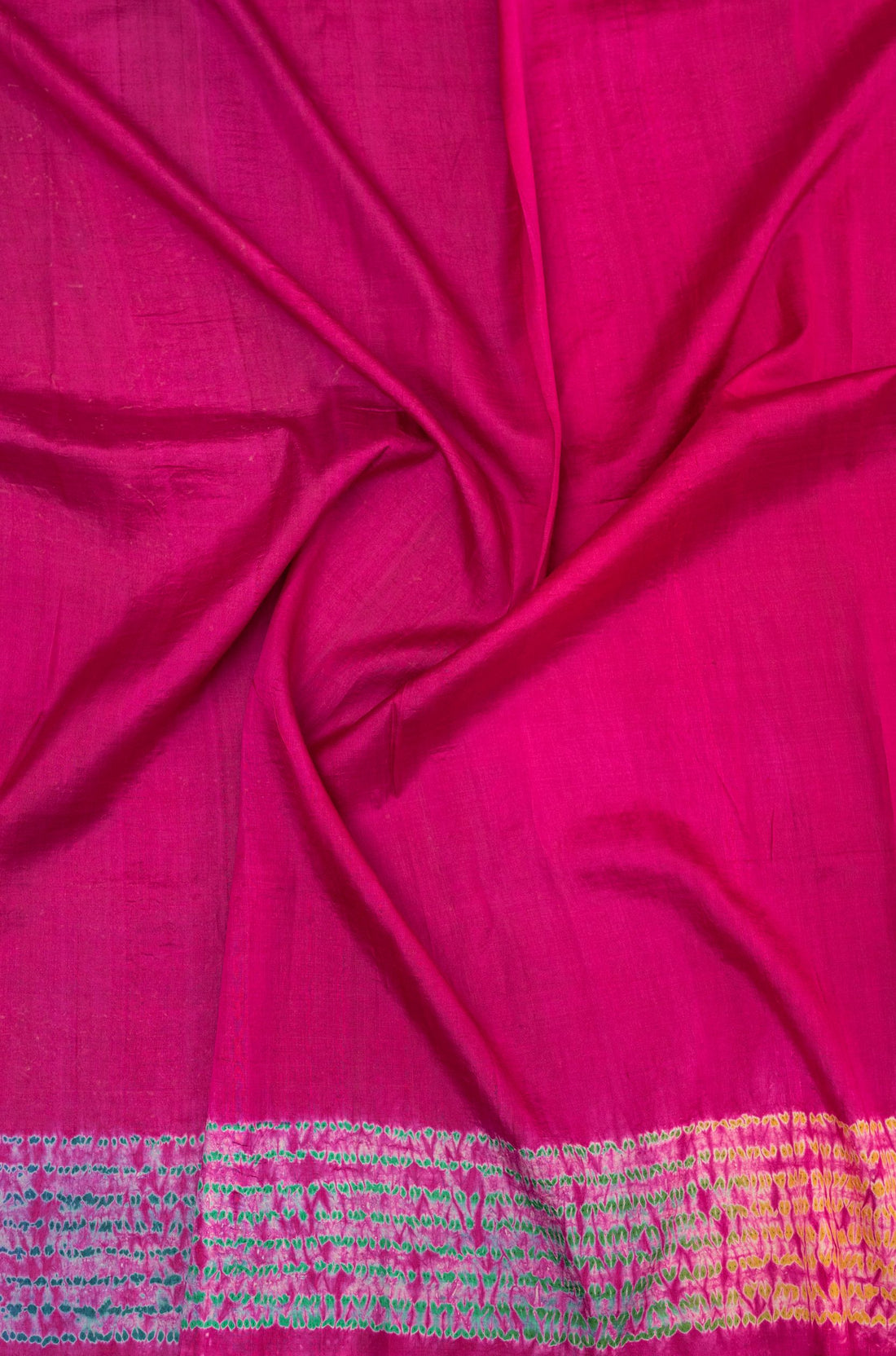Pink Pure Katan Silk Shibori Bandhej Saree