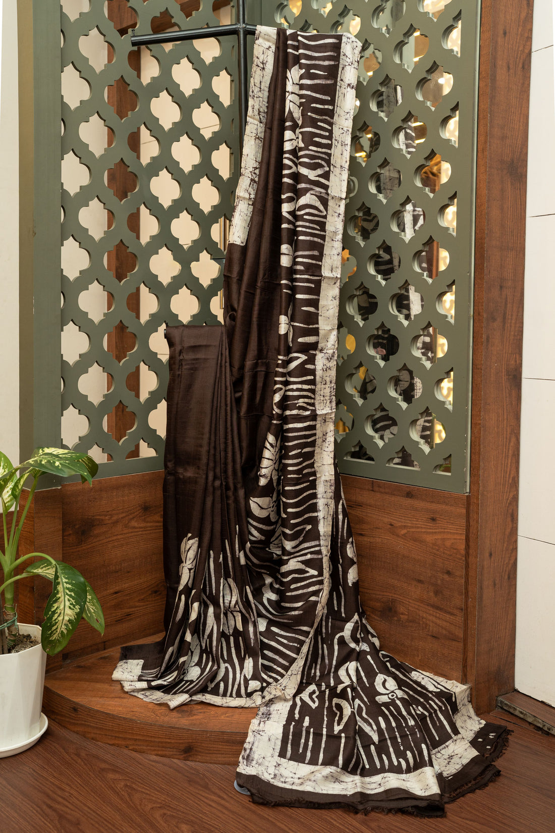 Padmarekha Batik Pure Silk Saree