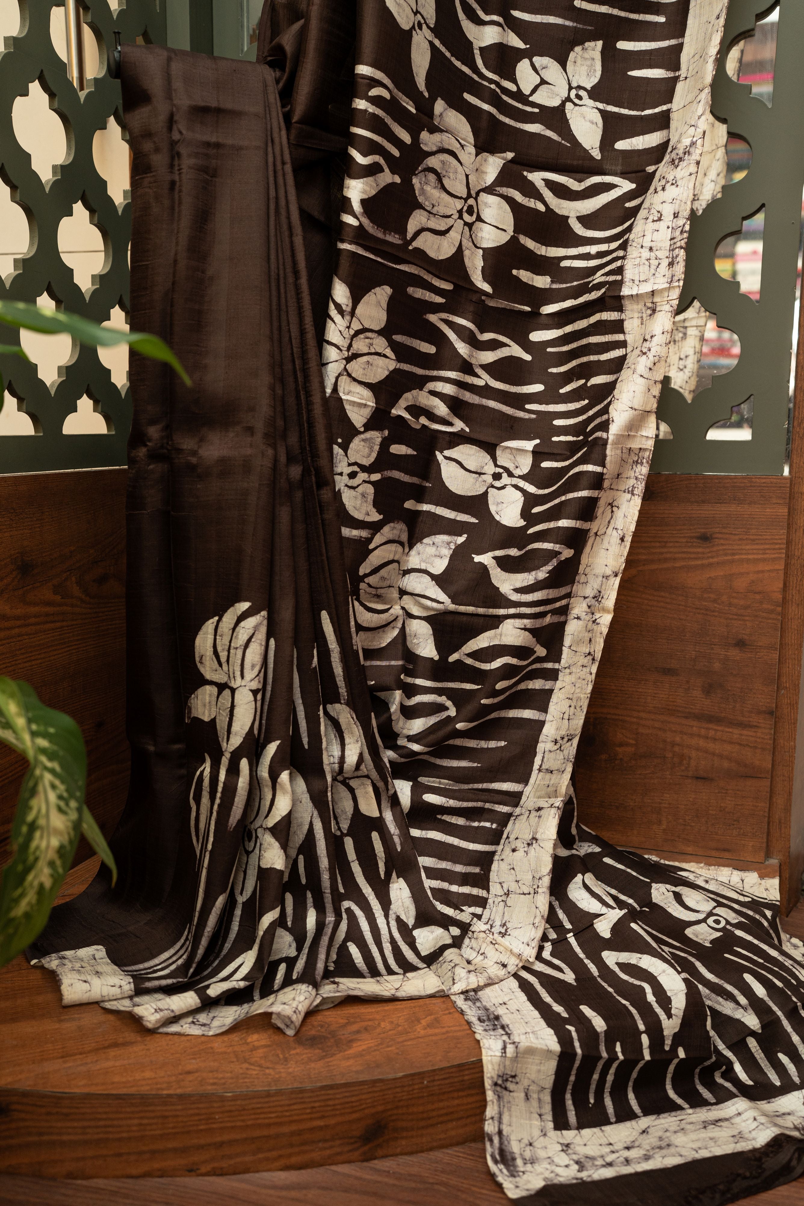Padmarekha Batik Pure Silk Saree
