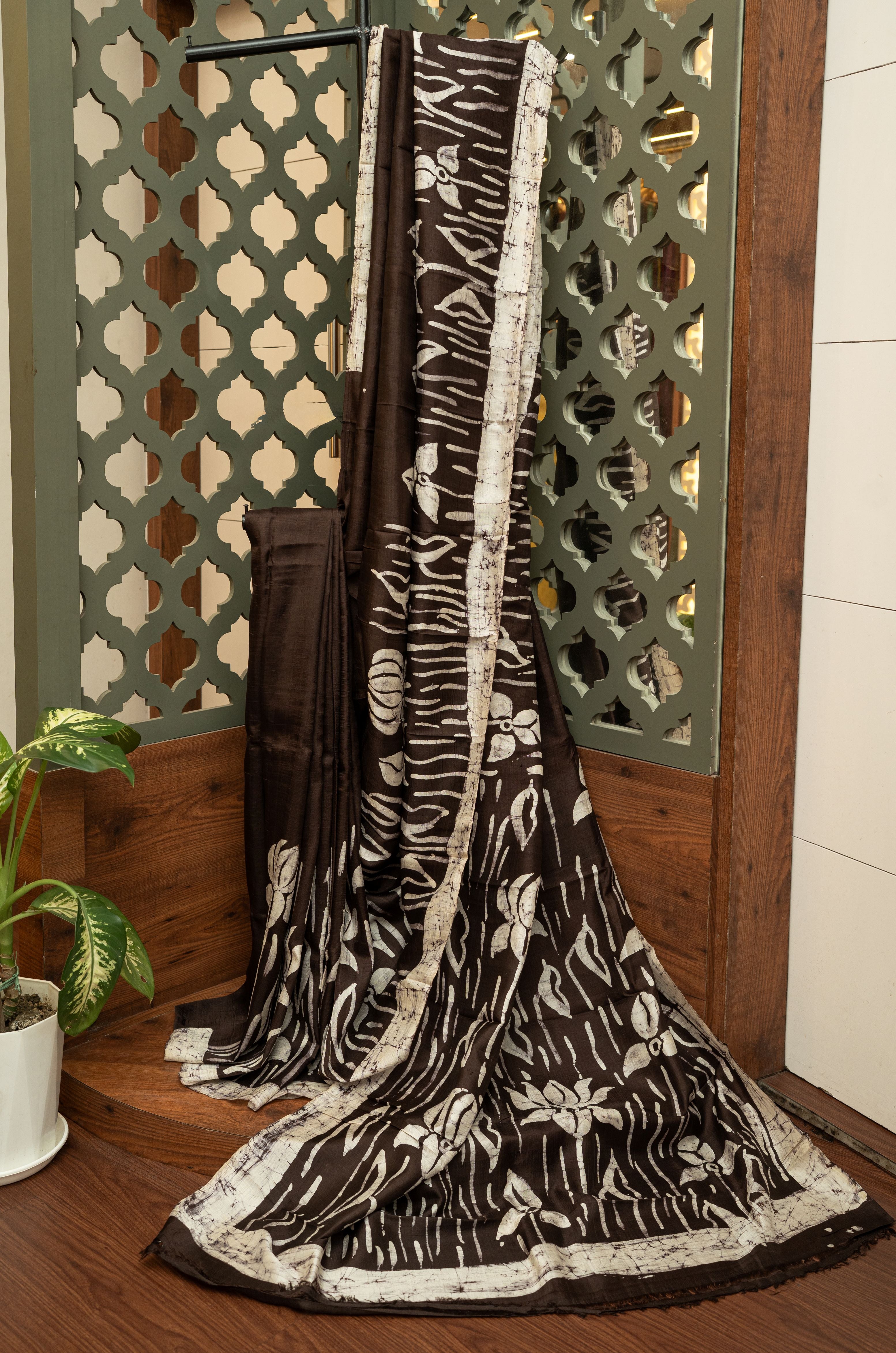 Padmarekha Batik Pure Silk Saree