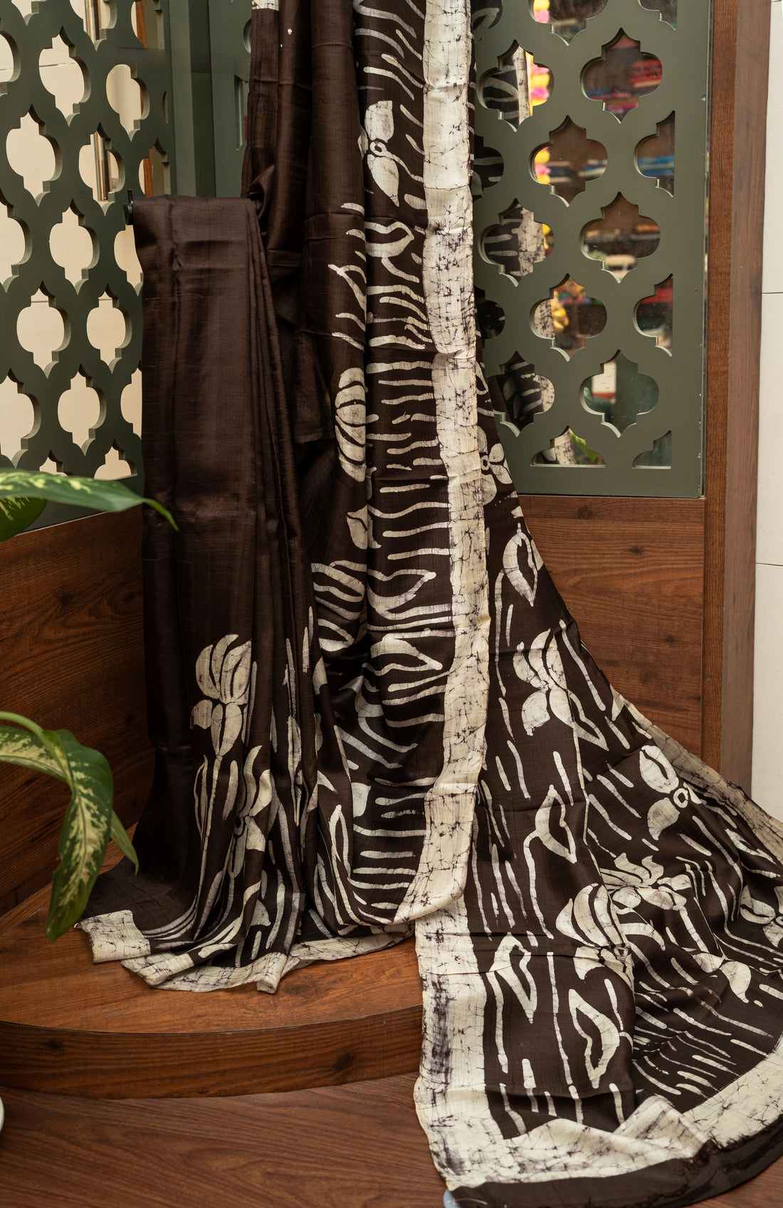 Padmarekha Batik Pure Silk Saree