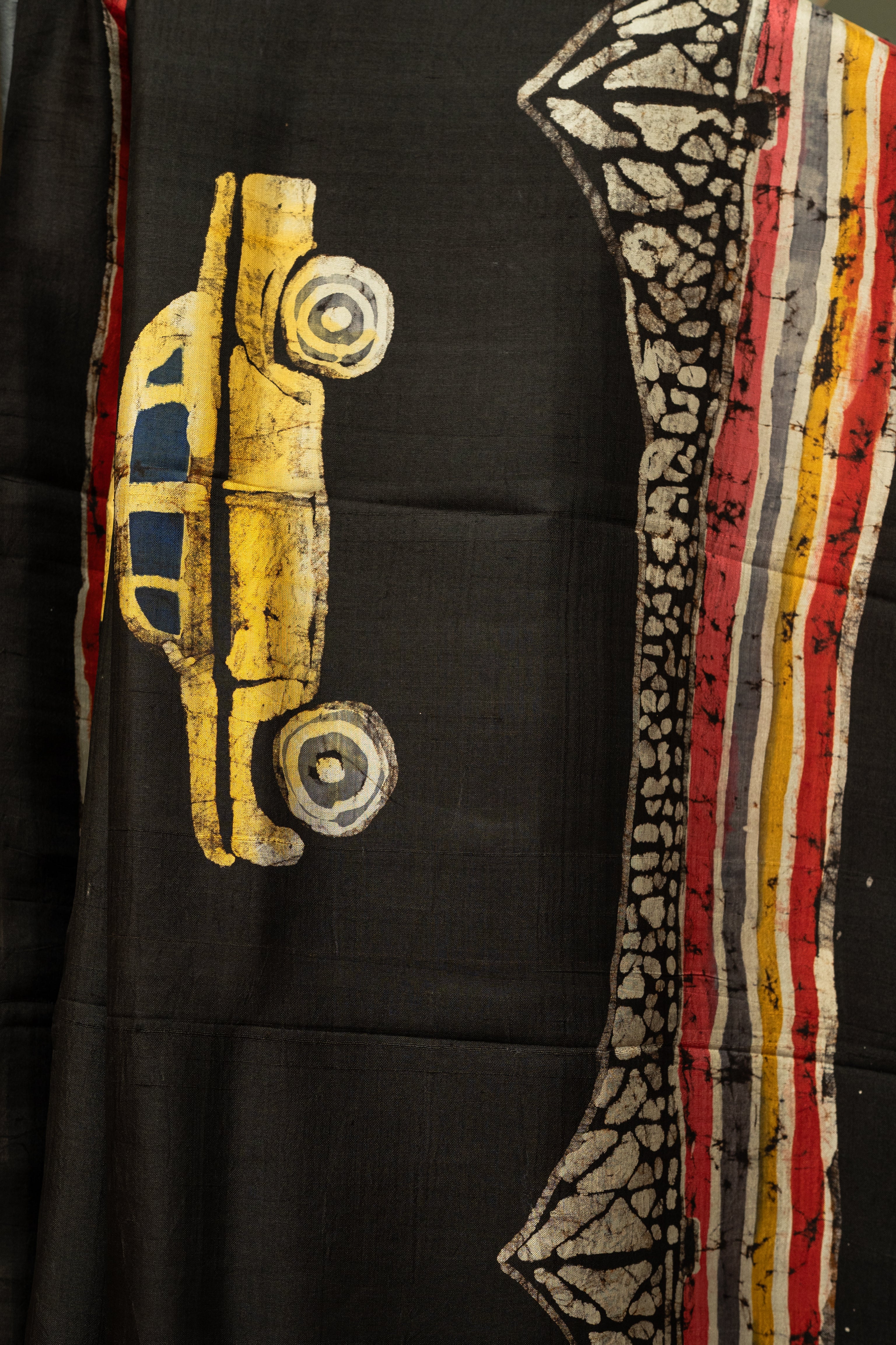 Kolkata Heritage Batik Pure Katan Silk Saree