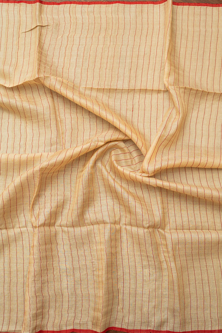 Raktima Gacchi Tussar Needlework Jamdani Saree