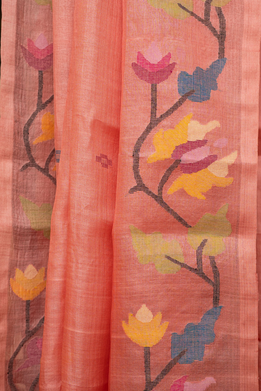 Kamalini Needlework Jamdani Tussar Saree