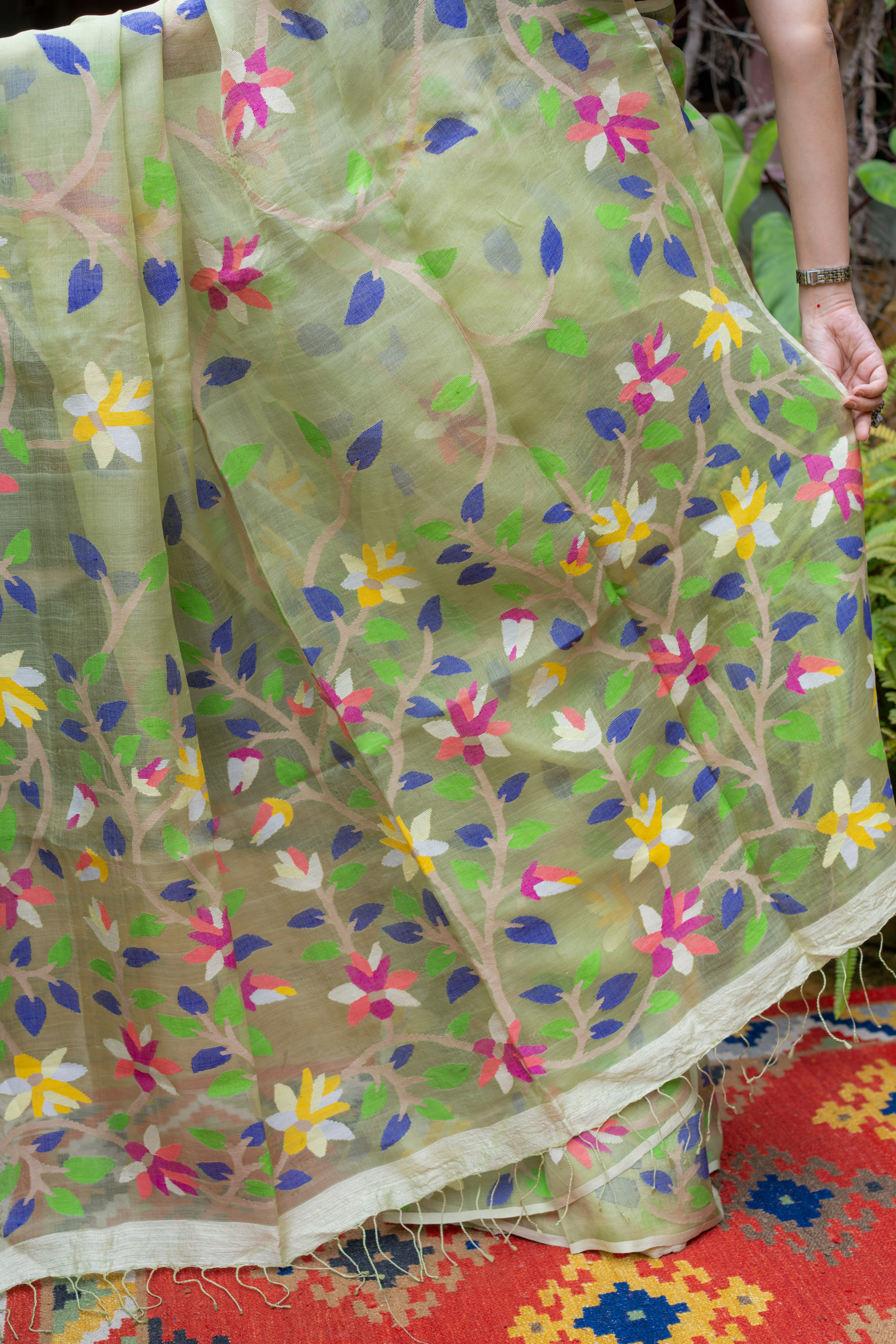 Olive Garden Sheer Silk: A Breath of Fresh, Artisanal Elegance