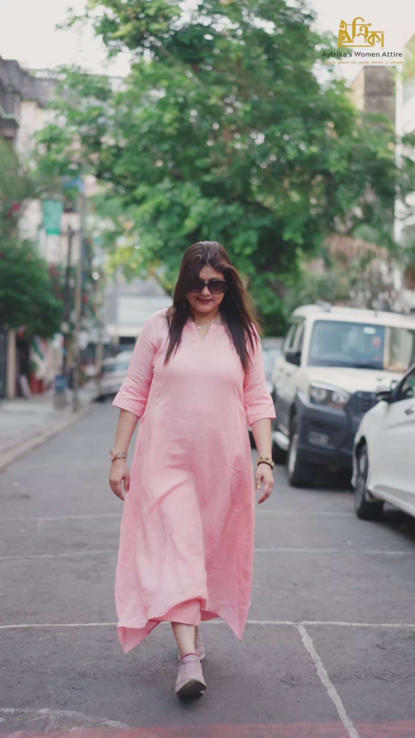 Blush Breeze Cotton Dress